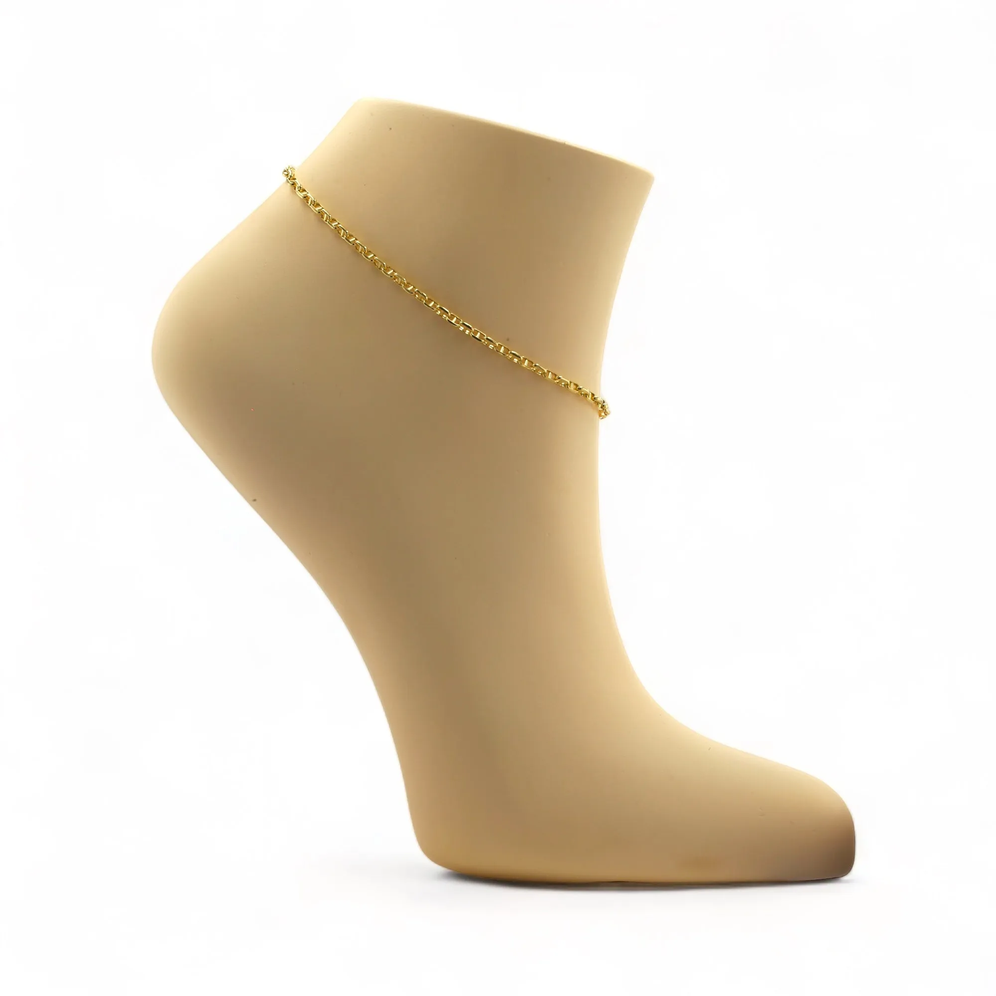 10K Yellow Gold Mariner Anklet-226747