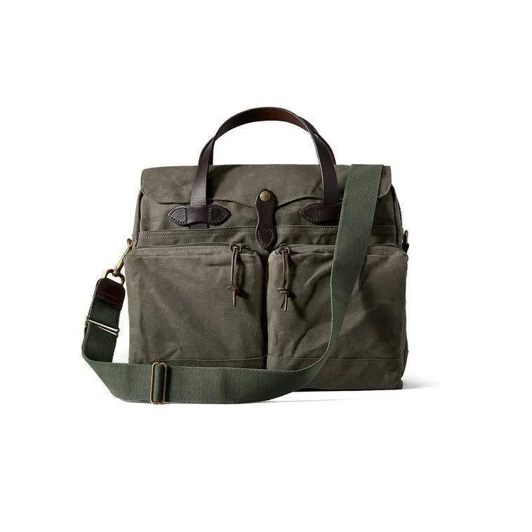 24-hour Tin Cloth Briefcase, Ottergreen