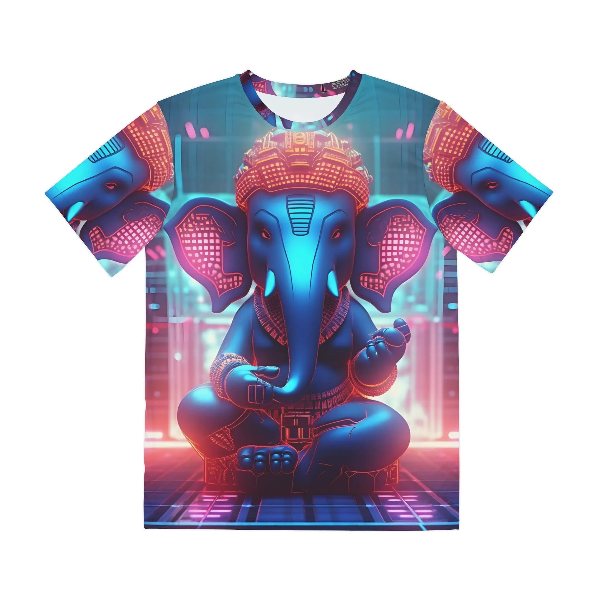 3D Ganesh Remover Of Obstacles Full Sublimation Shirt - Embrace the Power and Style Colorful Symmetrical Sublimation- All Over Print (AOP) - Street or Festival Wear