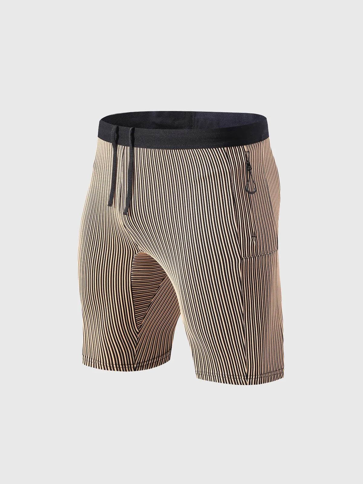 8" Pro Compression Lined Running Short with Zip Pockets