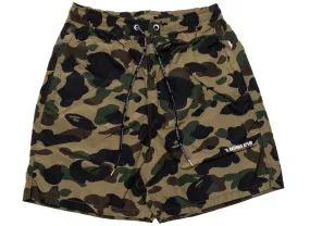 A Bathing Ape 1st Camo Beach Shorts in Green xld