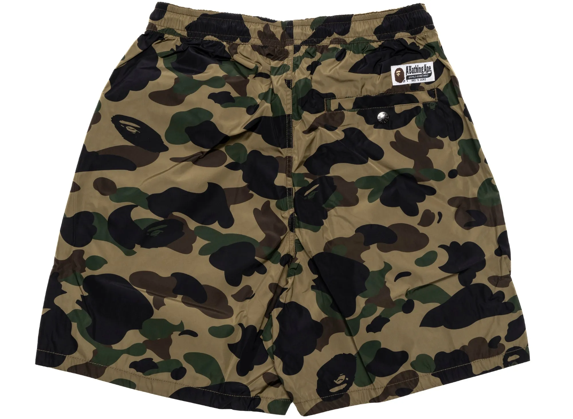 A Bathing Ape 1st Camo Beach Shorts in Green xld