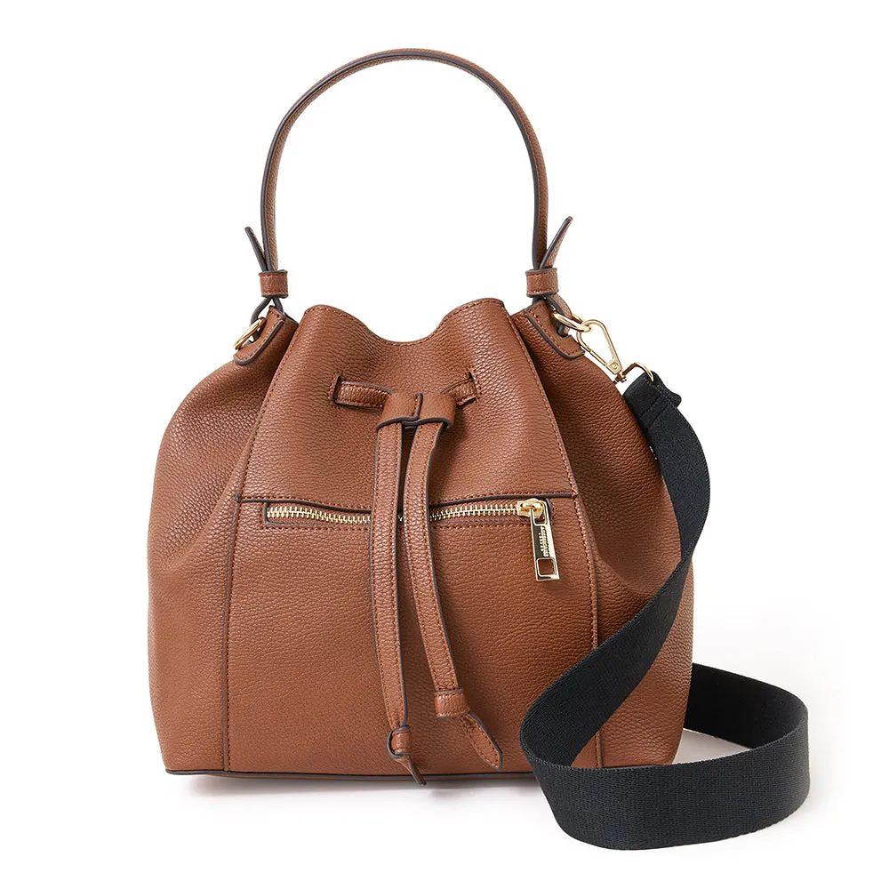 Accessorize London Tan Classic Duffle Bag