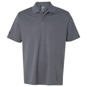 adidas Golf Men's Lead/Black Climalite Basic Sport Shirt