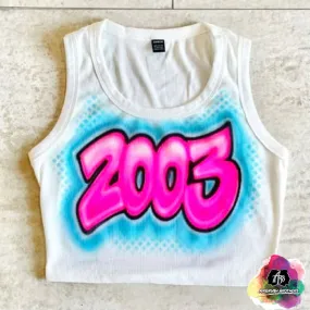 Airbrush 2003 Crop Top Design