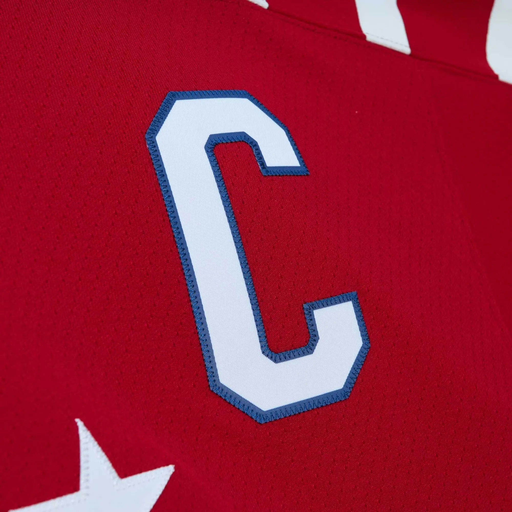 Alexander Ovechkin Washington Capitals Mitchell & Ness 2015 Captain Patch Blue Line Player Jersey - Red