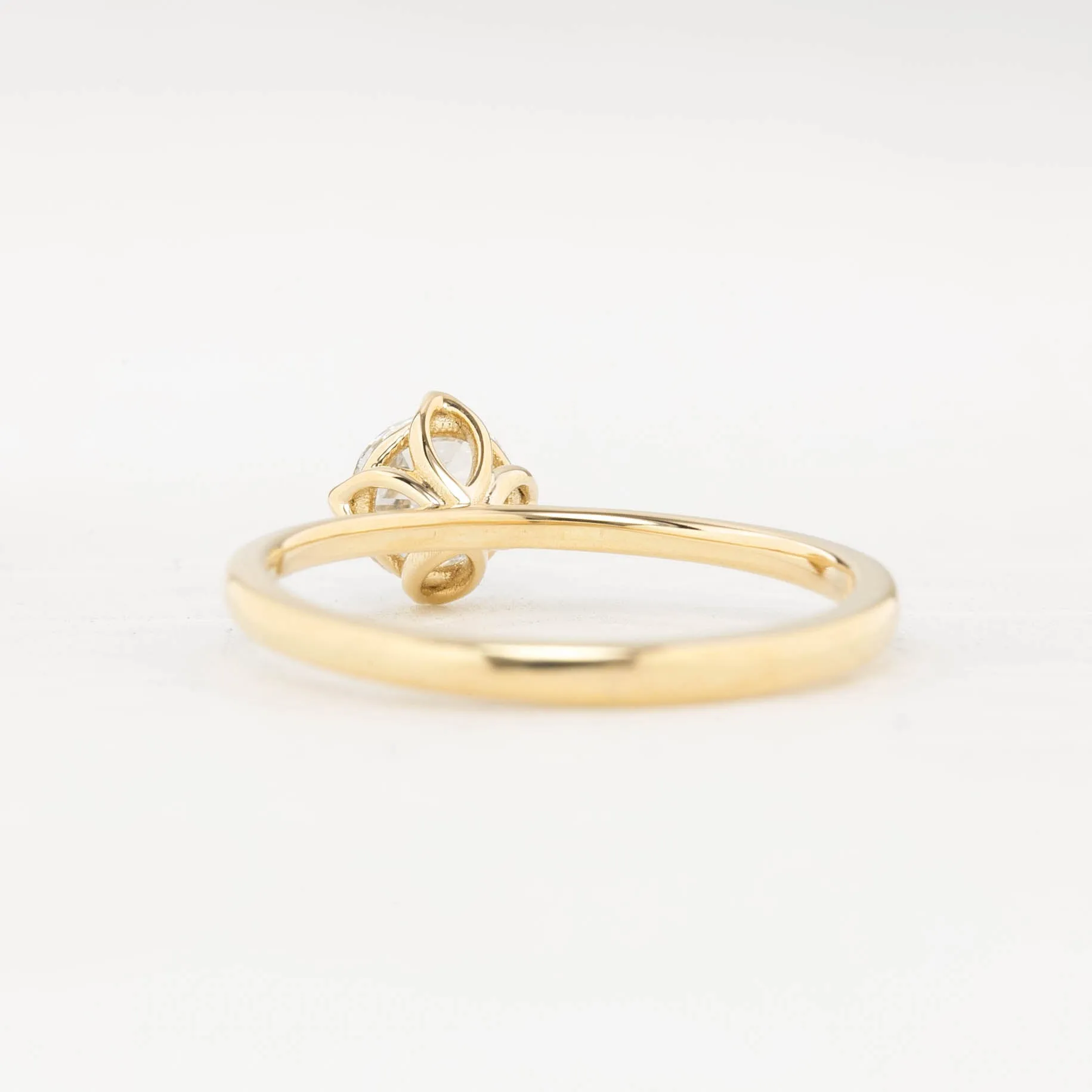 Alice Ring, 0.40ct Round Rose Cut Diamond, 14k Yellow Gold (One of a kind)