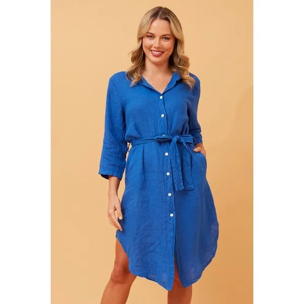 AMATA LINEN SHIRT DRESS