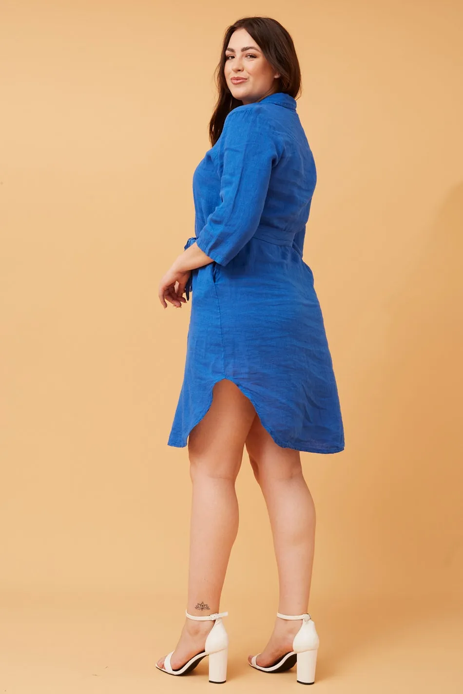 AMATA LINEN SHIRT DRESS