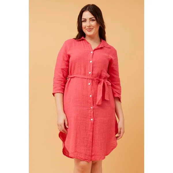 AMATA LINEN SHIRT DRESS