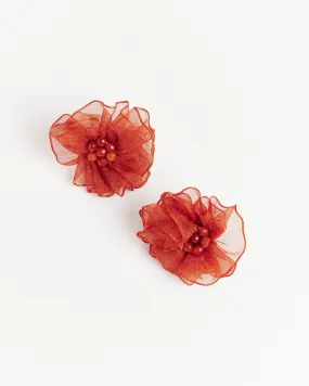 Anette Earrings in Red