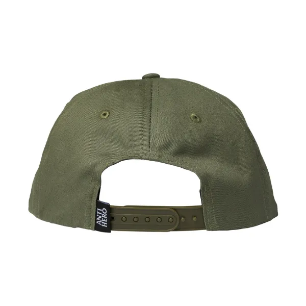 Anti Hero Basic Pigeon Round Snapback - Sage/Yellow