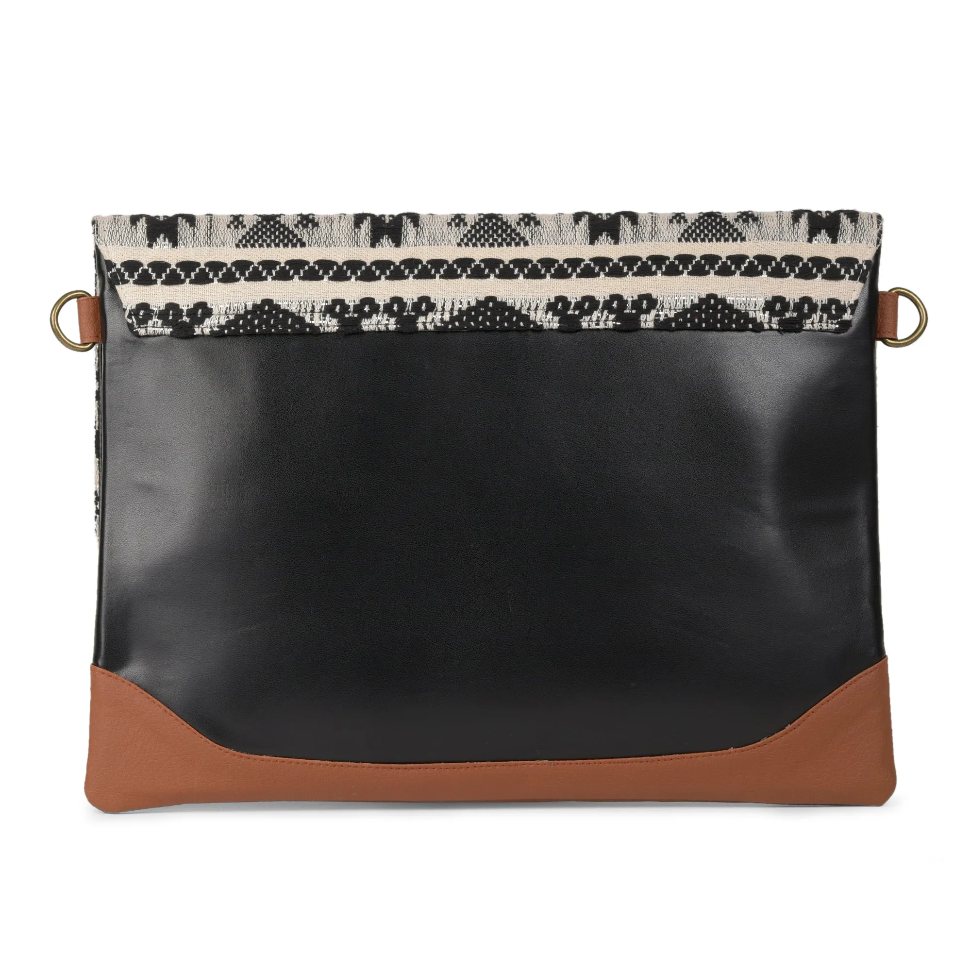 Aztec black laptop sleeve bag