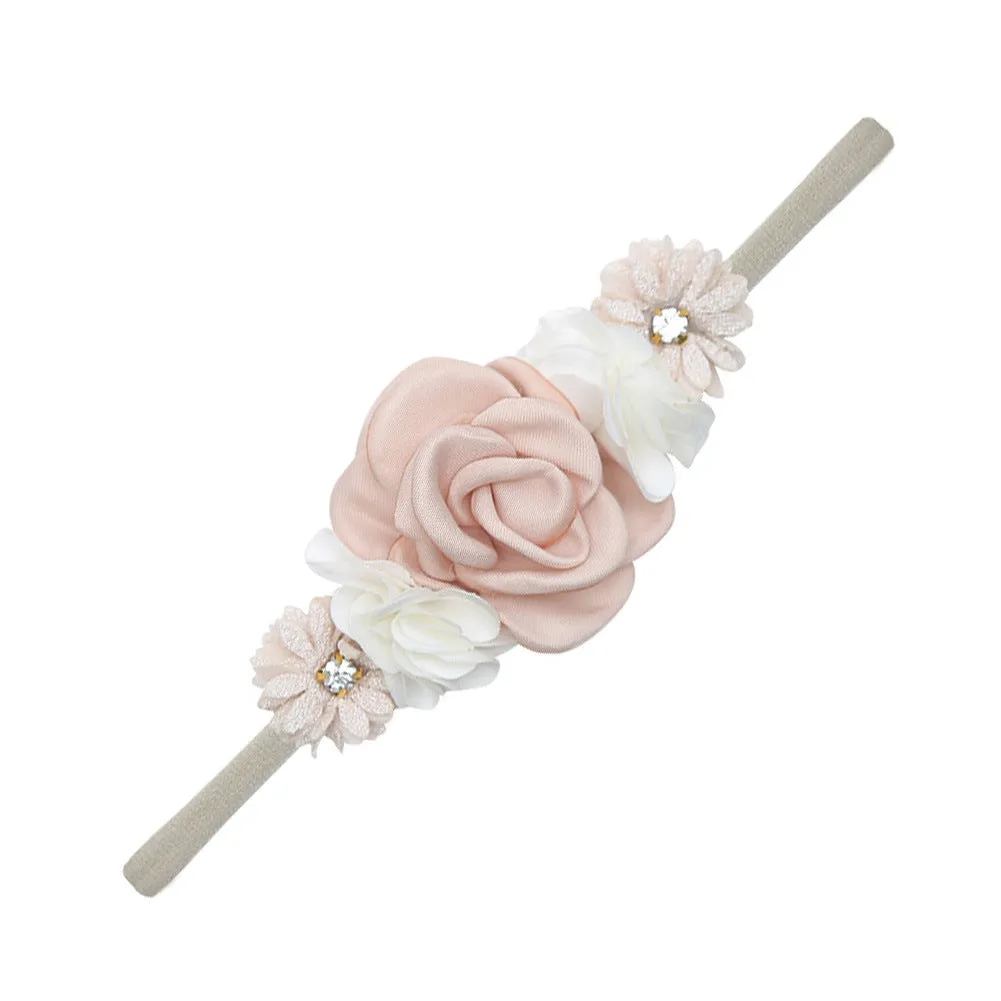 Baby Girl Flower Crown Headpiece #18