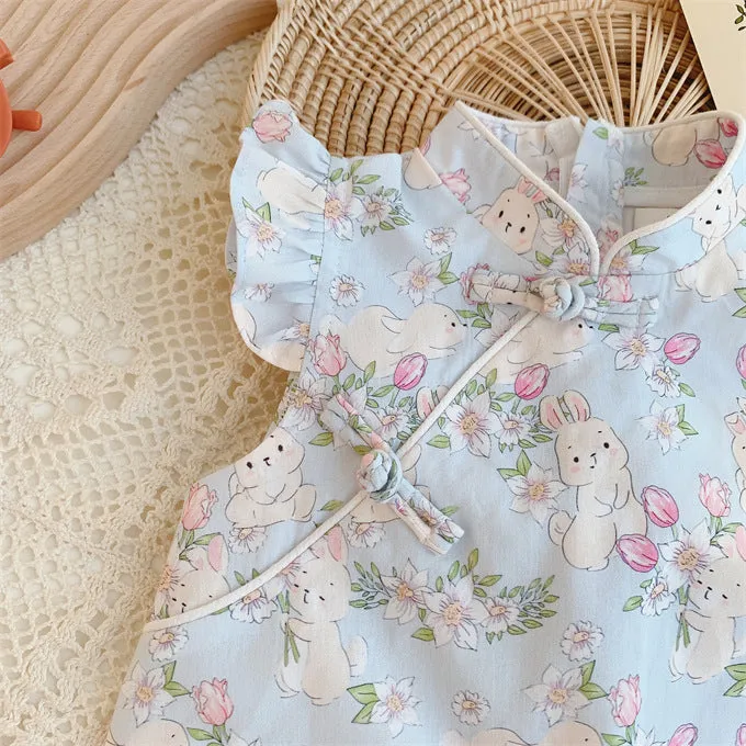 Baby Kid Girls Flower Cartoon Dresses