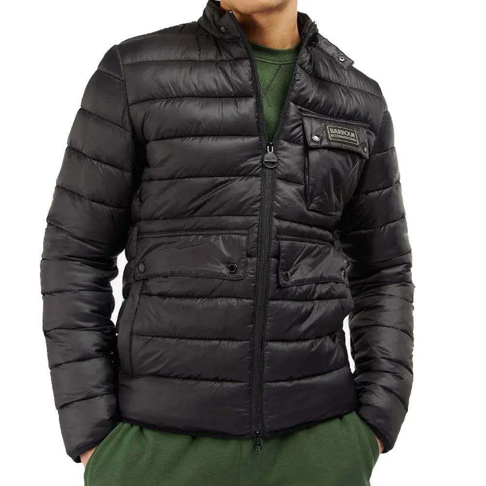 Barbour International Mens Bowsden Baffle Quilted Jacket - Black