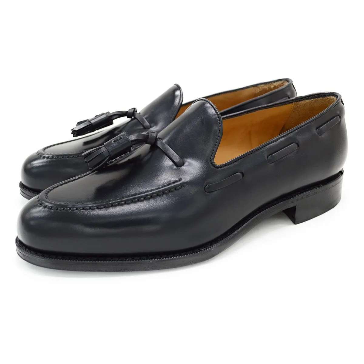 Berwick 1707 Premium Grade Cordovan Tasselled loafer (8491) -Black