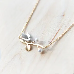 Bird On a Branch Necklace