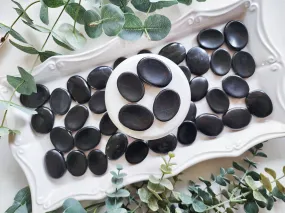 Black Agate Mini Worry Stone