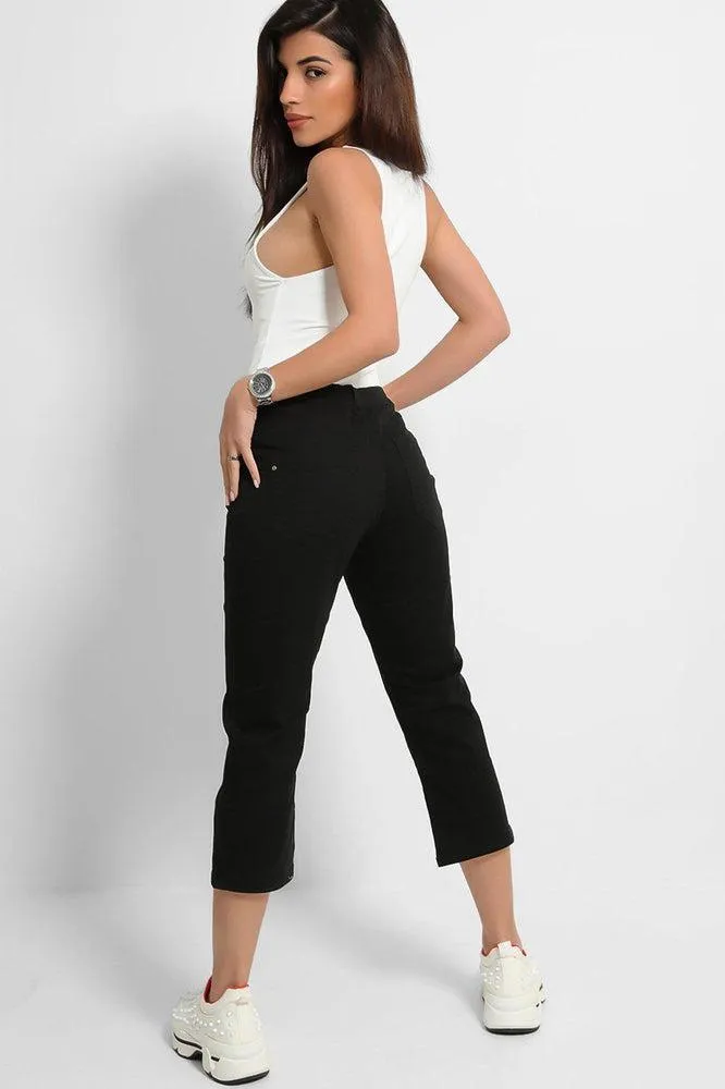 Black Ankle Crop Jeans