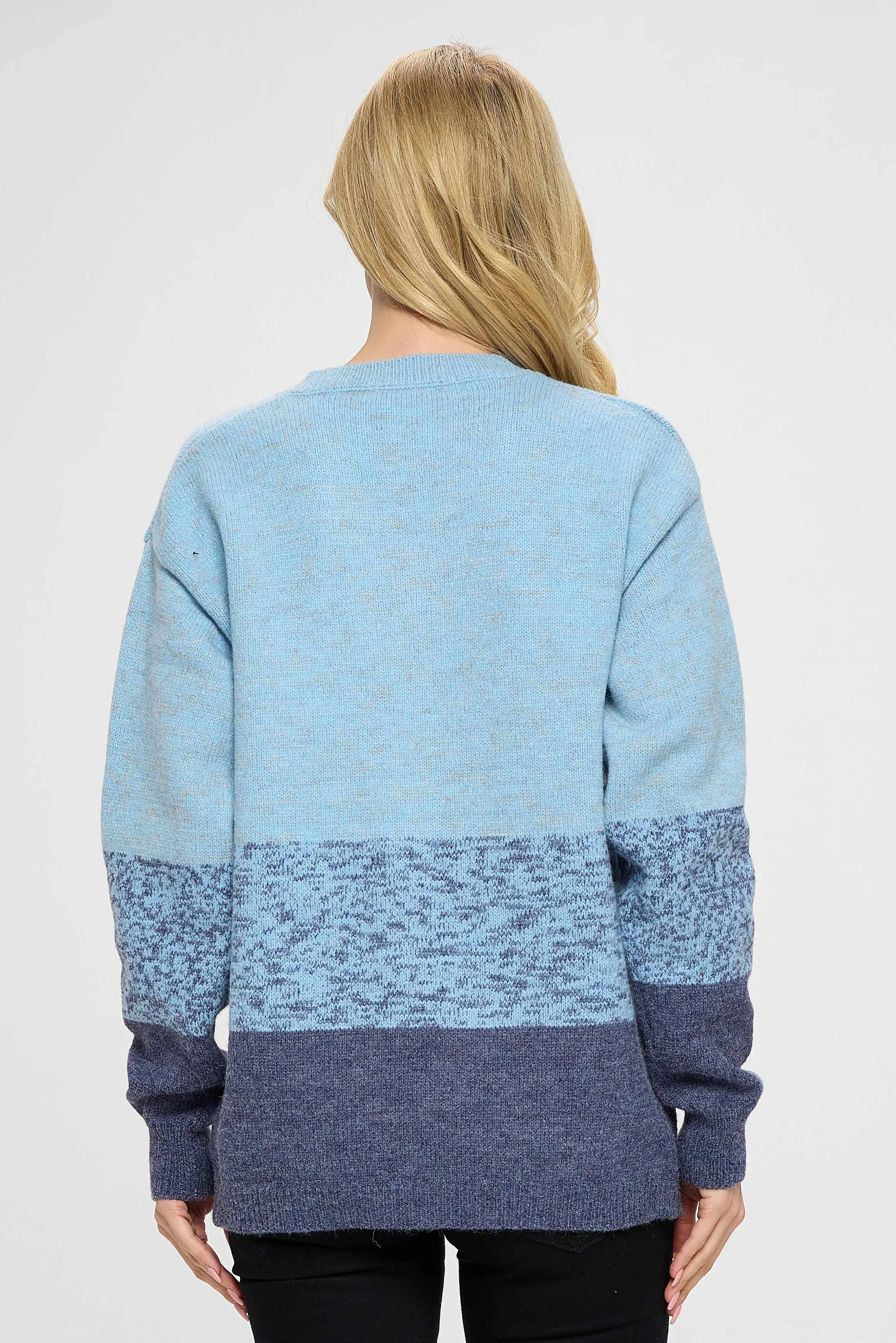 Blue Shade Sweater Top