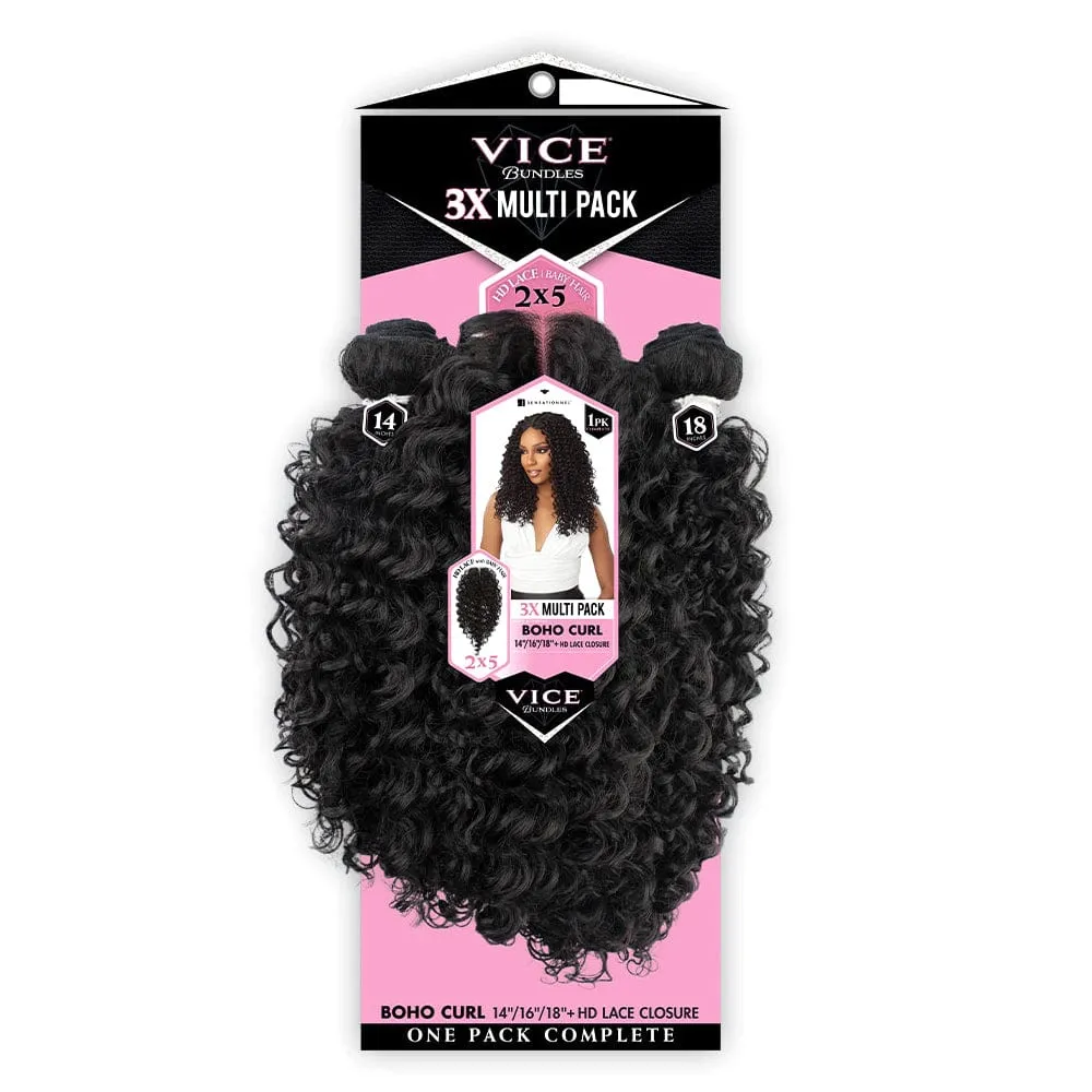 BOHO CURL 14″16″18″ | Sensationnel Vice Bundles 3X Multi Pack Synthetic Weave