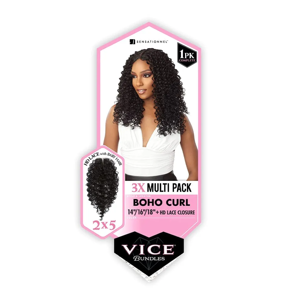 BOHO CURL 14″16″18″ | Sensationnel Vice Bundles 3X Multi Pack Synthetic Weave