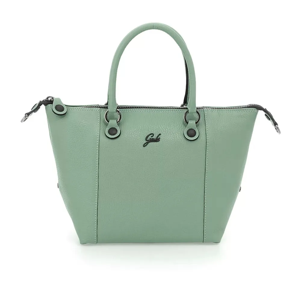 Borsa Donna a Mano con Tracolla GABS G3 PLUS in Pelle Martellata Tea Verde Medium