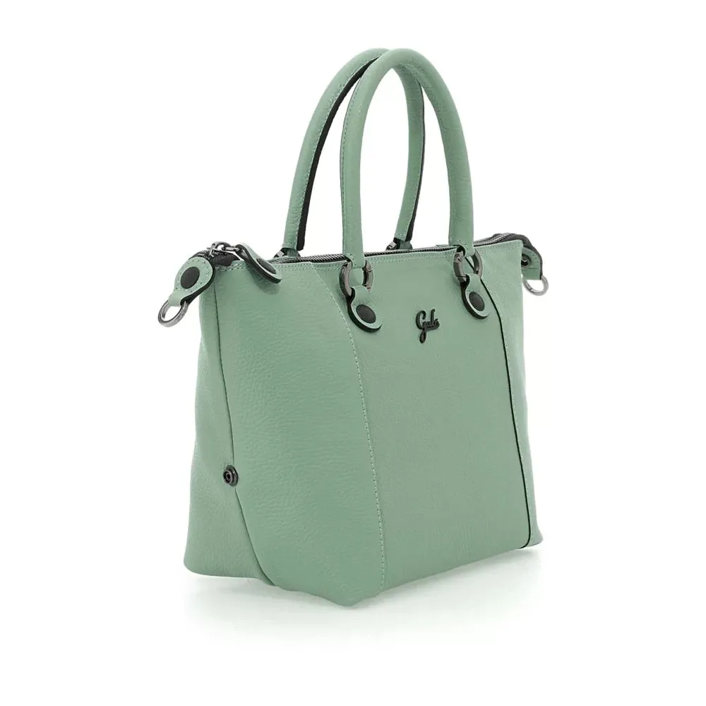 Borsa Donna a Mano con Tracolla GABS G3 PLUS in Pelle Martellata Tea Verde Medium