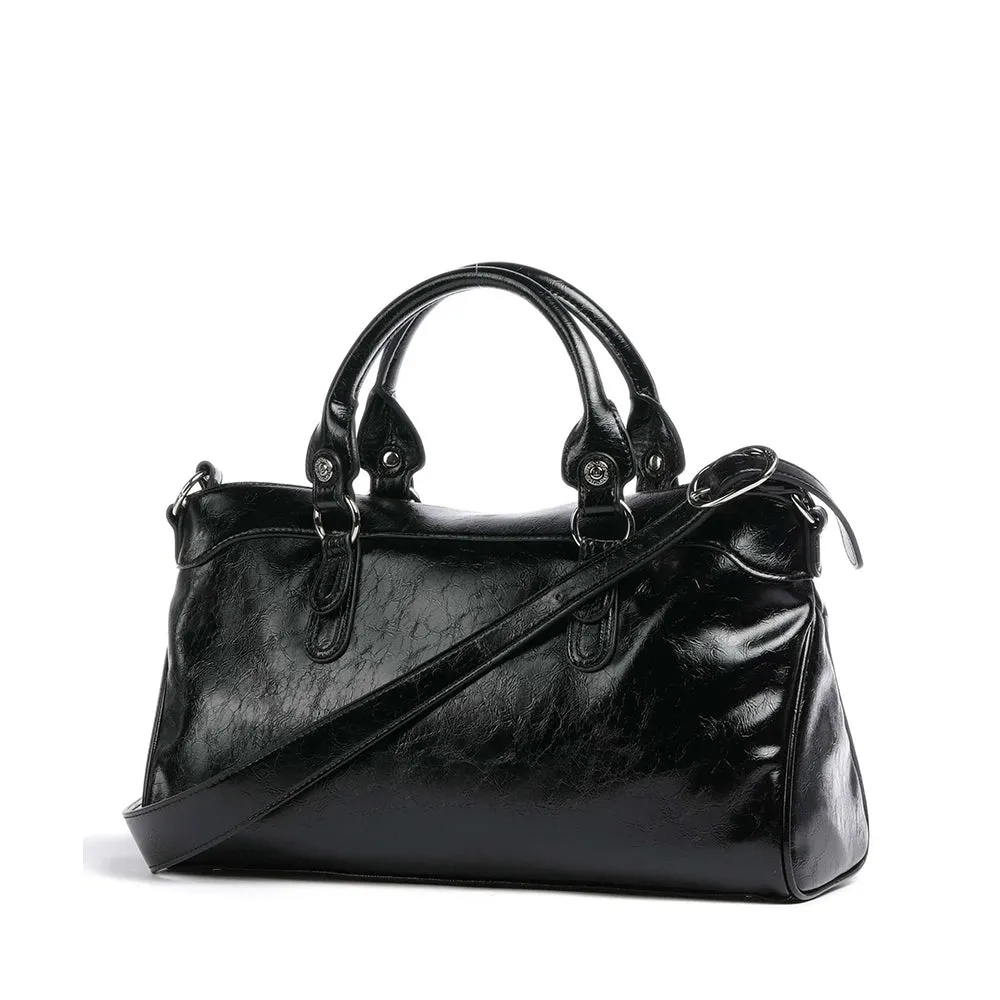 Borsa Donna a Mano Lucida LIU JO Silk Nero