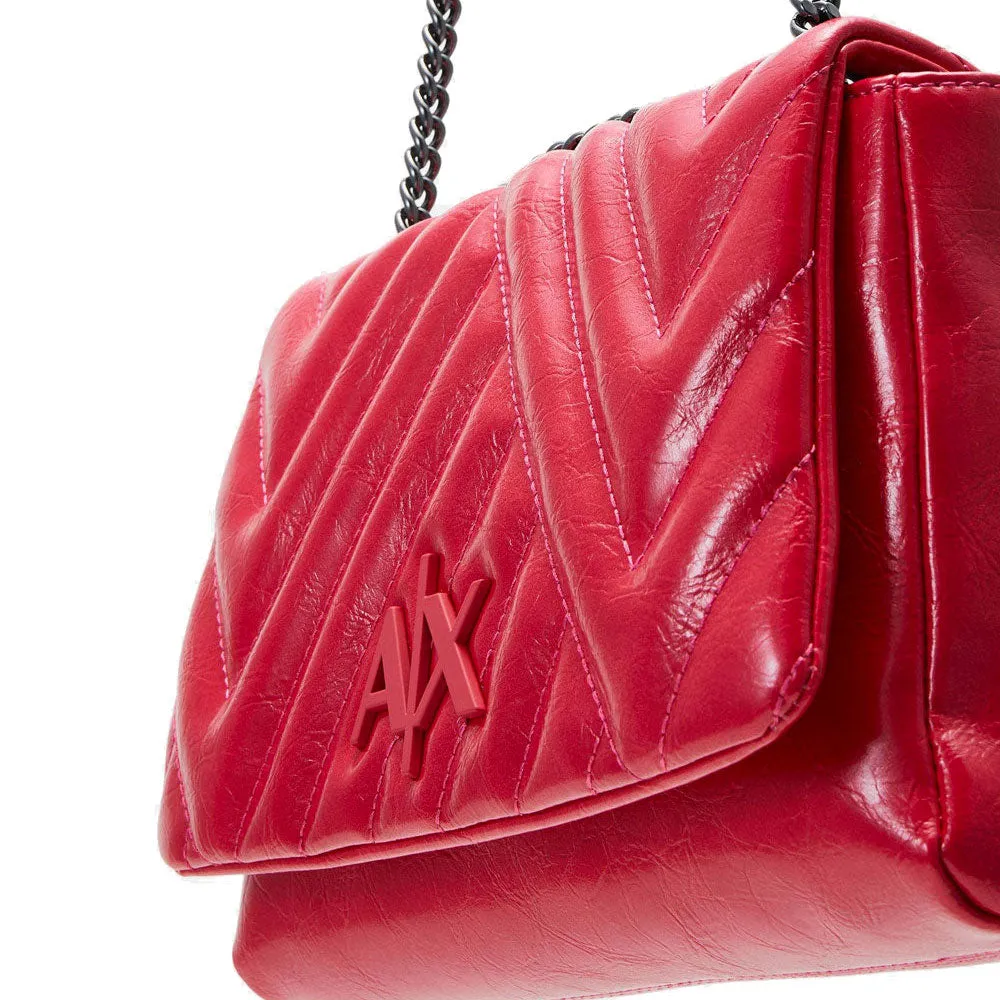 Borsa Donna a Tracolla ARMANI EXCHANGE Chiusa con Pattina colore Passion