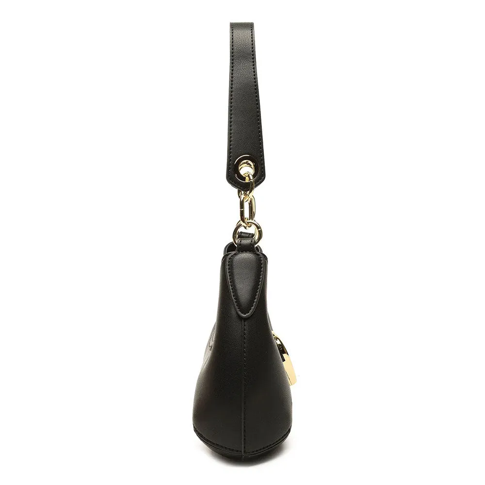 Borsa Donna Hobo Small LOVE MOSCHINO linea Gracious Eco-Friendly Nera