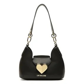 Borsa Donna Hobo Small LOVE MOSCHINO linea Gracious Eco-Friendly Nera