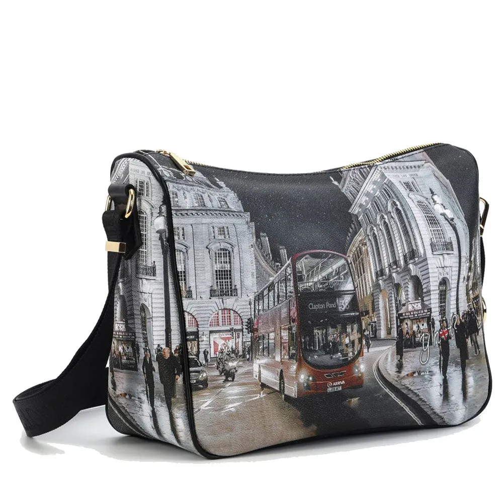 Borsa Donna Y NOT a Tracolla Regolabile linea YES-370 London By Night