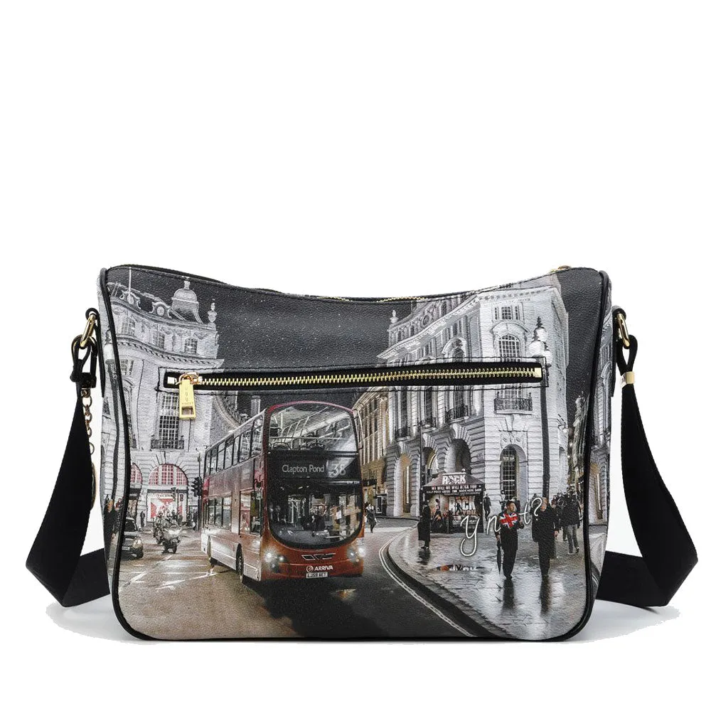 Borsa Donna Y NOT a Tracolla Regolabile linea YES-370 London By Night