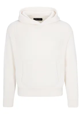 Cable Knit Cashmere Crop Hoodie