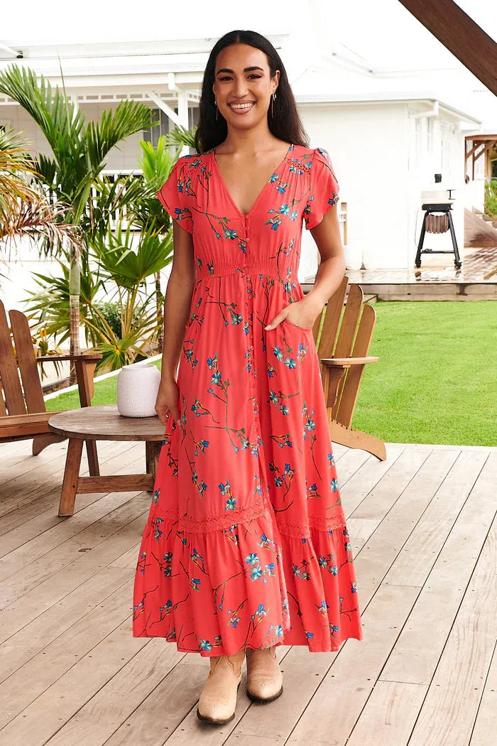 Carmen Maxi Dress Babylon Flower print