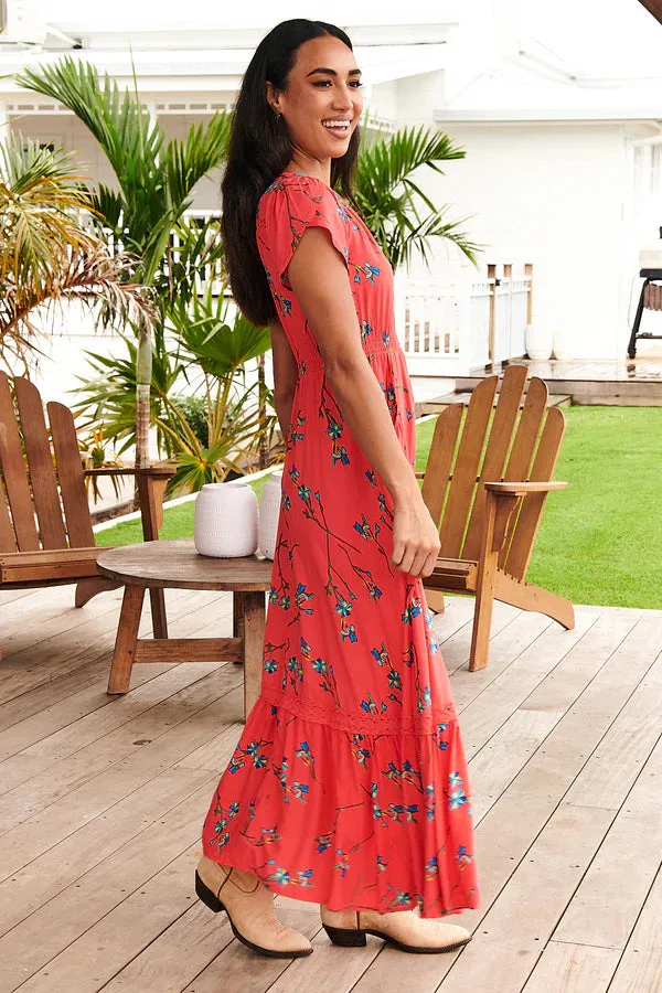 Carmen Maxi Dress Babylon Flower print