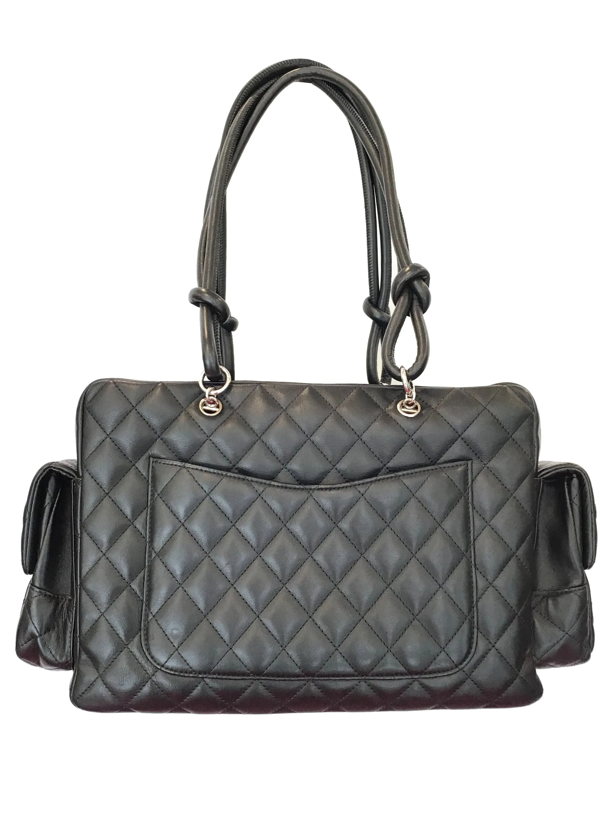 Chanel Quilted Leather Ligne Cambon Reporter Bag