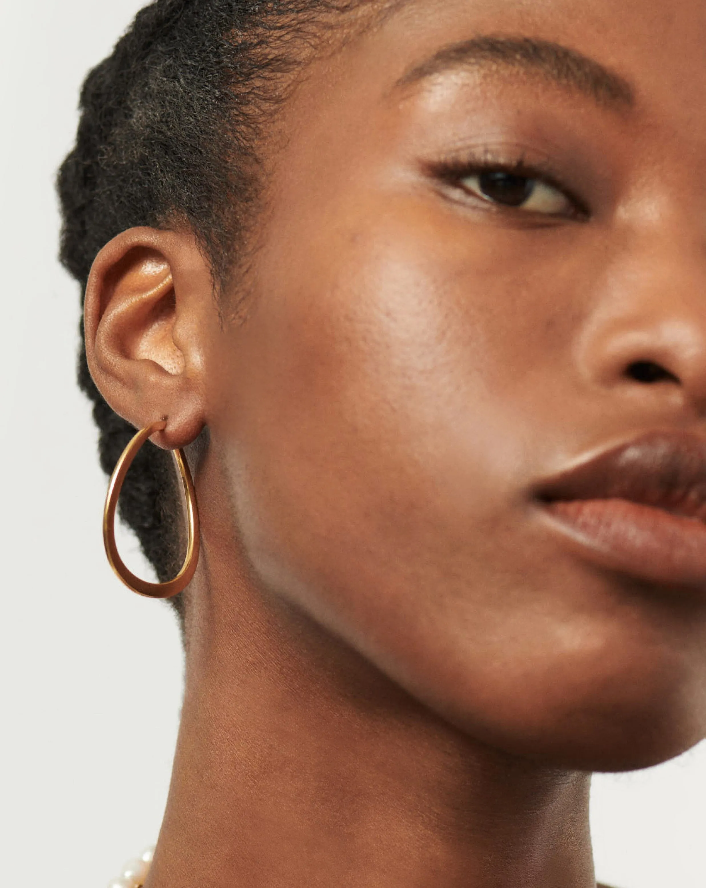 Classic Curve Large Hoop Earrings | 18ct Gold Plated Vermeil