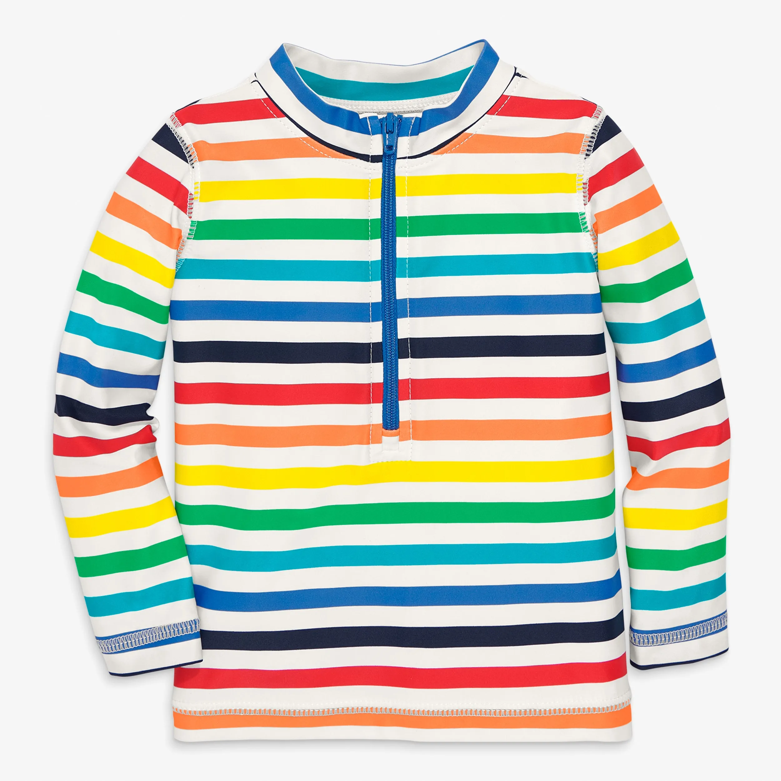 Clearance baby rash guard in rainbow stripe