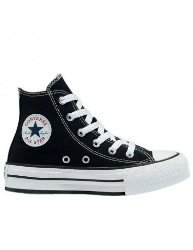 Converse Ctas Eva Lift Hi Platform GS Nero Bianco 272855C