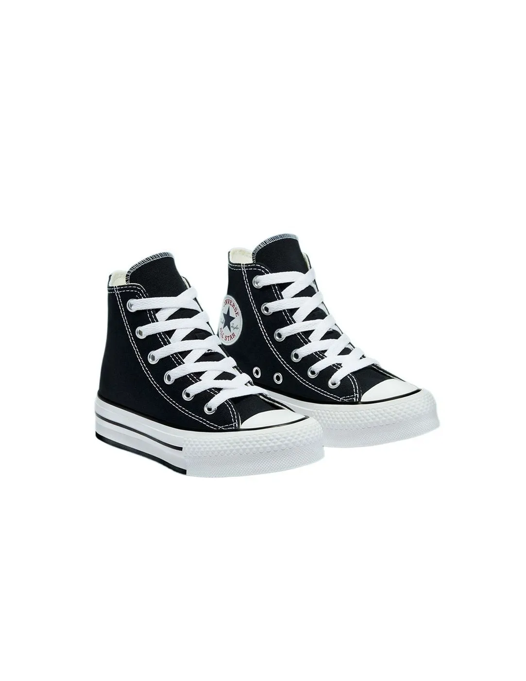 Converse Ctas Eva Lift Hi Platform GS Nero Bianco 272855C