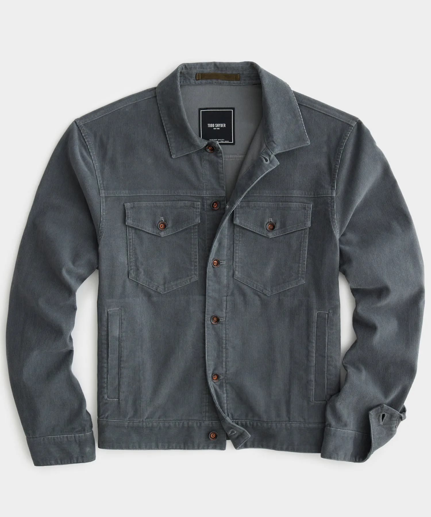 Corduroy Dylan Jacket in Slate Grey