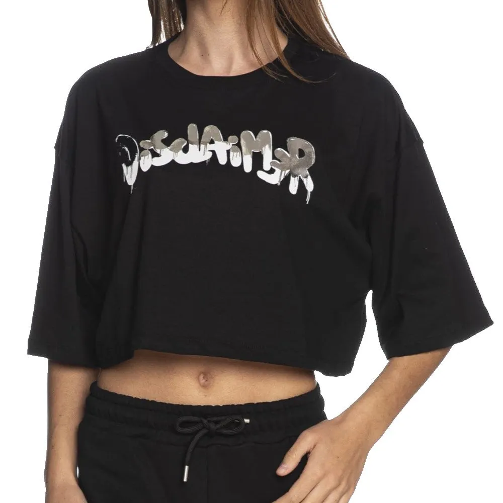 Disclaimer T-Shirt Crop Donna