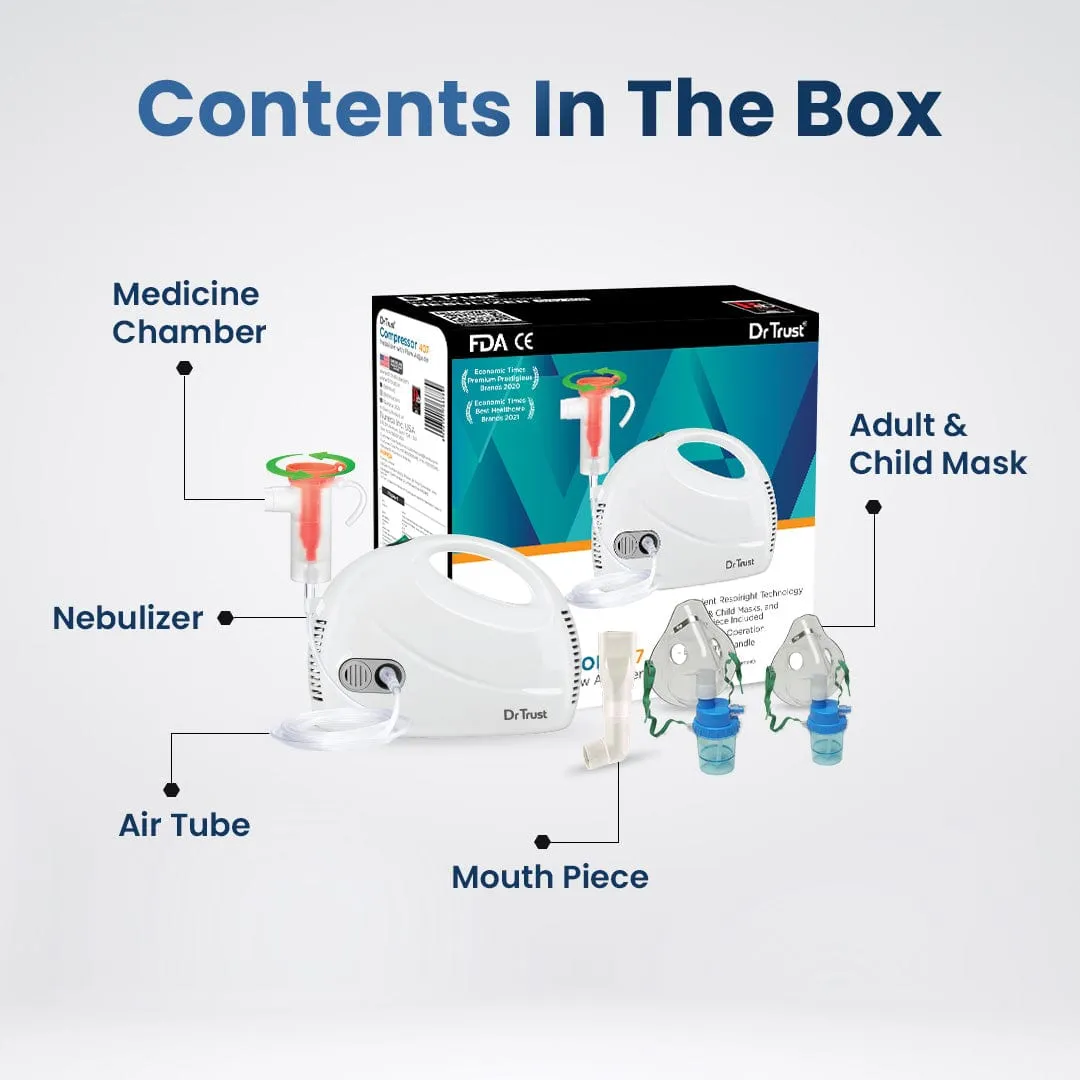 Dr Trust USA Compressor Nebulizer with Flow Adjuster 407