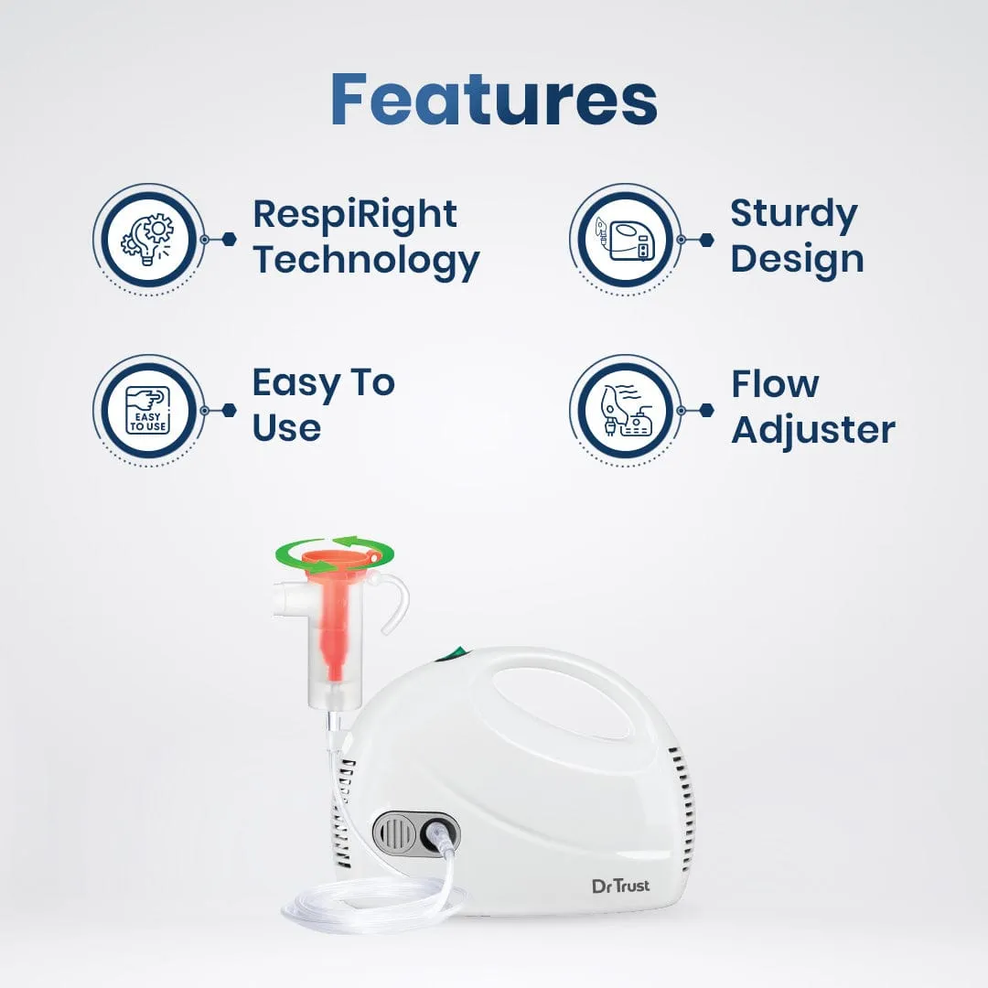 Dr Trust USA Compressor Nebulizer with Flow Adjuster 407