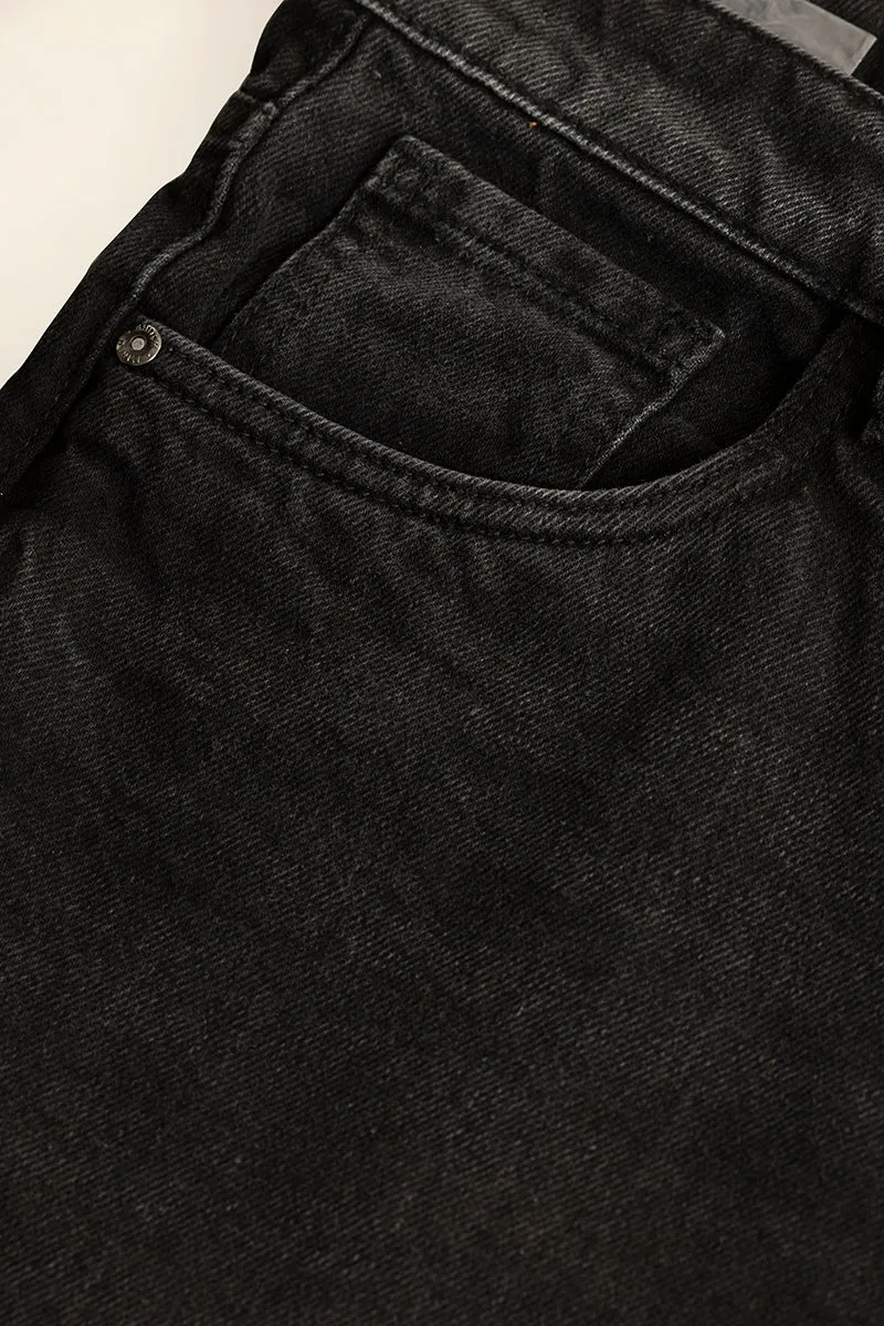 Dusk Ash Black Baggy Fit Jeans