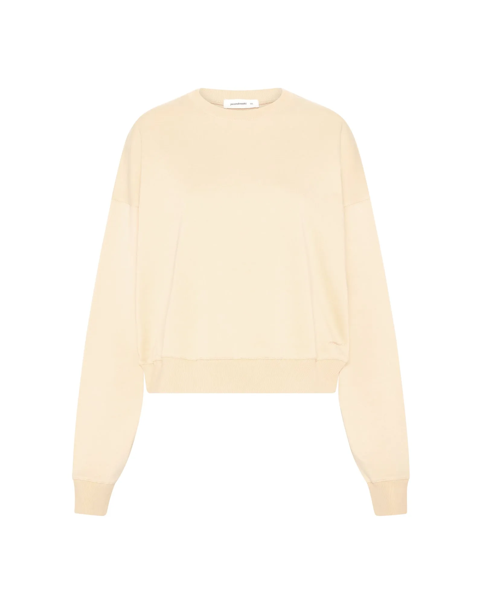 ESSENTIAL CROP SWEATSHIRT - BUTTER CREAM