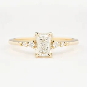 Estel Luxe Ring 0.71ct Radiant Diamond, 14K Yellow Gold, GIA Certified (One of a kind)